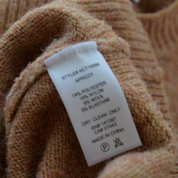 ASTR The Label Nicola Puff Sleeve Sweater In Apricot Sz S - Picture 9 of 9